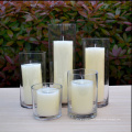 Haonai glass hot sale! clear glass candle cup
